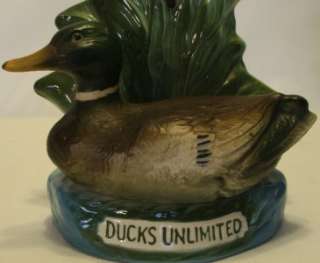 Vintage Ducks Unlimited Jim Beam Decanter  