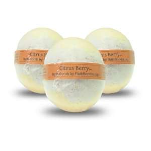  3 pack Citrus Berry Bath Bombs Beauty