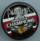 ANTTI NIEMI SIGNED 2010 CUP CHAMPS PUCK CHICAGO BLACKHAWKS  