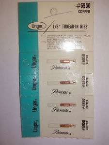 UNGAR 6950 FINE TIP 1/8 THREAD IN U/O PRINCESS NEW  