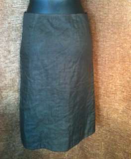 Designer Prada Brown Linen Look Skirt 40 S Clothing  
