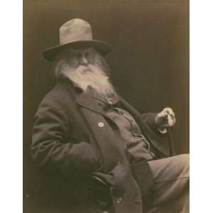  c1887. Walt Whitman, three quarter length portrait, seated 