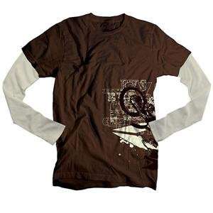 EVS Freestyle Long Sleeve T Shirt   Large/Brown 