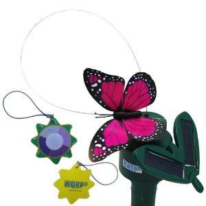  HQRP Pink Solar Powered Flying Fluttering Monarch 