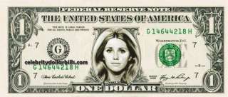   SHOT CELEBRITY DOLLAR BILL UNCIRCULATED MINT US CURRENCY CASH  