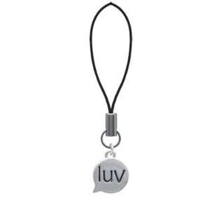    luv   Love   Text Chat   Cell Phone Charm [Jewelry] Jewelry