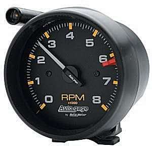  AutoMeter 3 3/4 Tach W/Ext. Shift Light, 8,000 Rpm 