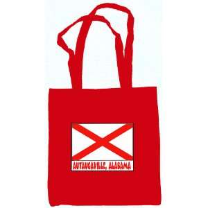  Autaugaville Alabama Souvenir Tote Bag Red Everything 