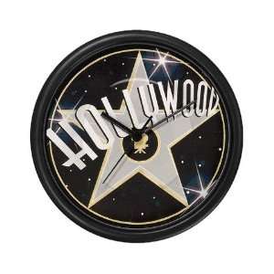  Hollywood Sidewalk Star Wall Art Clock