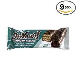 Oh Yeah Wafer, Mint Protein, 1.34 Ounce (Pack of 9)  