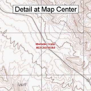  USGS Topographic Quadrangle Map   Ubehebe Crater 