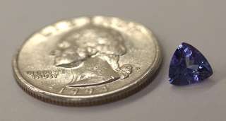  Trilliant cut Tanzanite. Approx. 1 carats and approx. size  6.8 mm
