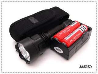 UltraFire C8 1000Lm CREE XM L T6 LED Flashlight Torch SET  