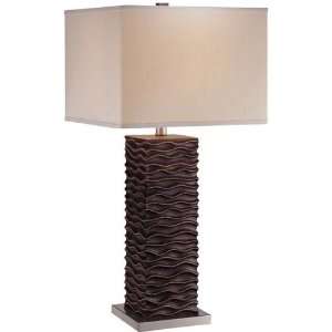 Table Lamp   Keani Collection Daok Brown Finish