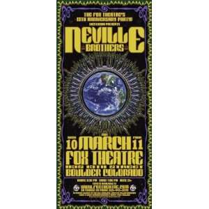 Neville Brothers Boulder Concert Handbill Lot x2