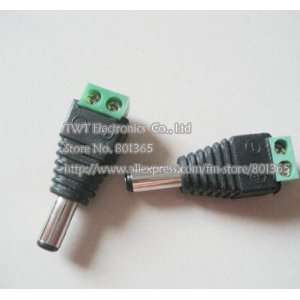  dhl 100qty 2.1mm cctv camera dc power male jack connector 
