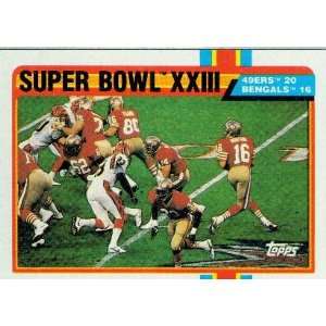  1989 Topps #1 Super Bowl XXIII / Joe Montana (49ers 20 