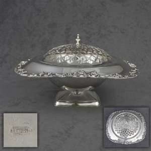  Centerpiece Bowl by Continental, Silverplate Grape Design 