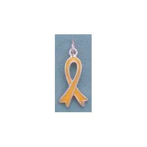   Awareness Ribbon Charm, 7/8 in, Military, Missing Children Jewelry