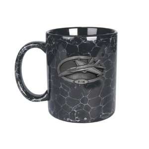   18 Pewter Crest on an 11oz. Black Marble Ceramic Mug