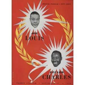  1950 Boxing Program Joe Louis vs. Ezzard Charles NRMT 