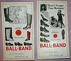 1930s BALL BAND SHOES RUBBERS ARCH MILLS VIRGINIA OBEN