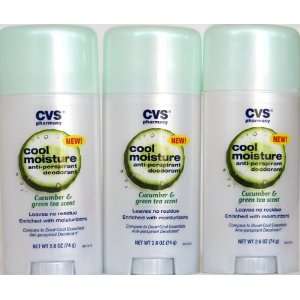 Cool Moisture Anti Perspirant Deodorant Cucumber & Green Tea Scent, 2 