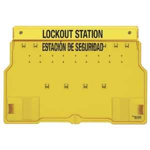 Master Lock Spanish/English 10 Padlock Capacity Lockout Station with 