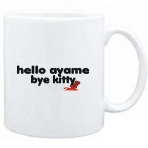  Mug White  Hello Ayame bye kitty  Female Names Sports 