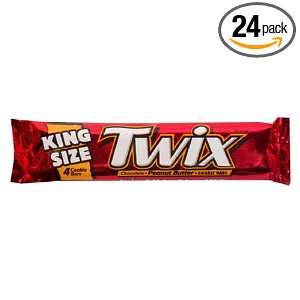 Twix Cookie Bar, Peanut Butter, King Size, 3.09 Ounce Packages (Pack 