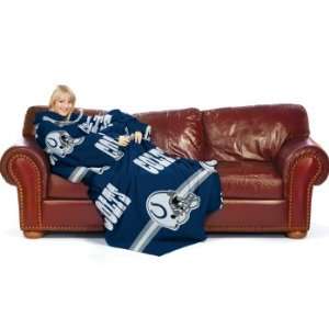 Indianapolis Colts NFL Comfy Throw Blanket With Sleeves 