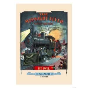  The Midnight Flyer March and Two Step Giclee Poster Print 