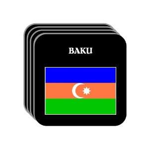 Azerbaijan   BAKU Set of 4 Mini Mousepad Coasters