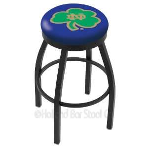  Notre Dame (Shamrock) 30 inch Swivel Bar Stool with Accent 