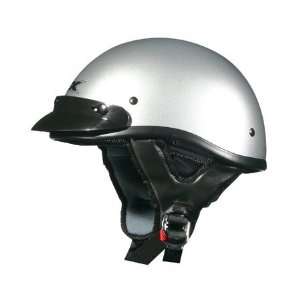  AFX FX 70 Beanie Solid Half Helmet Medium  Silver 