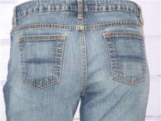 ARIZONA Blue Denim Stretch Low Rise Flare Jeans, Sz 7  