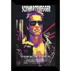  The Terminator 27x40 FRAMED Movie Poster   Style D 1984 