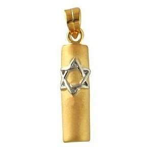  Gold Filled Star of David Mezuzah Pendant