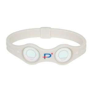   Positive Energy Band in White with Silver Hologram Size Large Sports