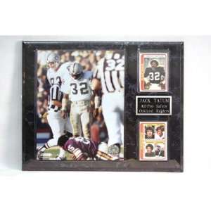 NFL Raiders Jack Tatum 12 by 15 Two Card Plaque  Sports 