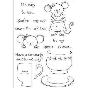  Stampers Anonymous Honeypop Clear Stamp Set teacup Mouse 