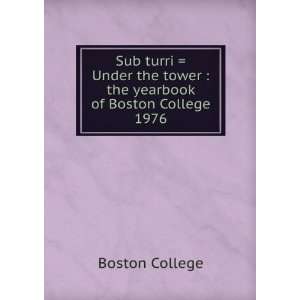  Sub turri  Under the tower  the yearbook of Boston 