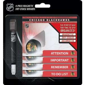  Turner Chicago Blackhawks Magnetic To Do Notes, 4 Pack 