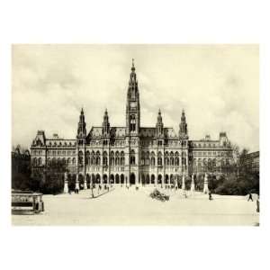 The Rathaus (Town Hall) in Vienna, at the turn of the century 