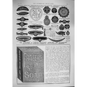  1892 ADVERTISEMENT FRAZERS SULPHUR SOAP JEWELLERS
