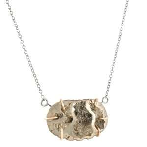  MELISSA JOY MANNING  Pyrite Ammonite Necklace Jewelry