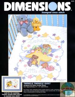   Dimensions Twinkle, Twinkle Little Star Baby Crib Quilt #3171  