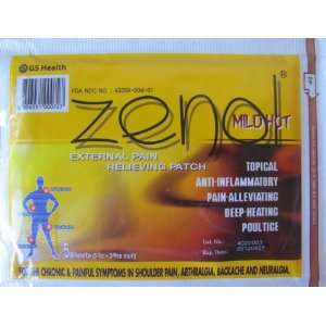  Gs Zenol Mild Hot Pain Relieving Patch 5 Sheets (Pack of 3 