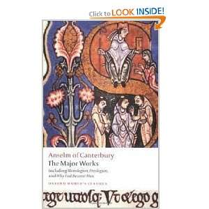  Anselm of Canterbury The Major Works (Oxford Worlds 