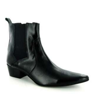   winklepicker style mens cuban heel boots with twin gusset by Gucinari